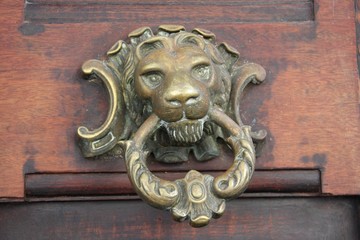 Heurtoir à tête de lion