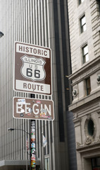 Route 66, start in Chicago
