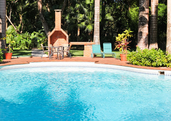 Tropical Pool and Patio