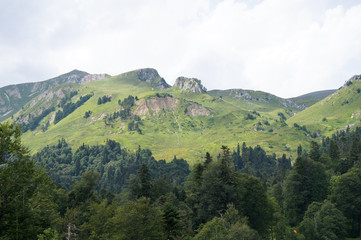 Mountains of the Caucasian natural reserve