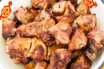 The Caucasian shish kebab