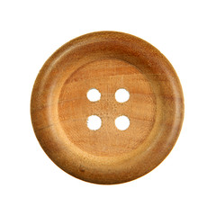 Wooden sewing button