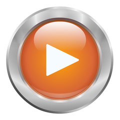 Bouton orange play, jouer