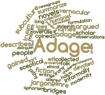 Word cloud for Adage