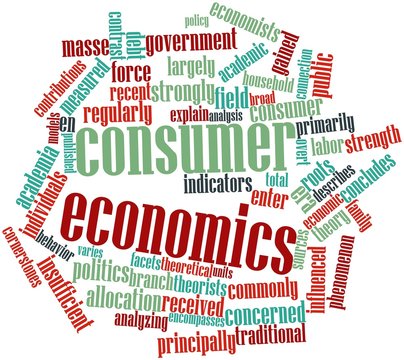 Word cloud for Consumer economics