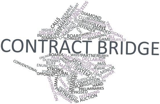 Word cloud for Contract bridge