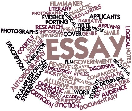 Word cloud for Essay