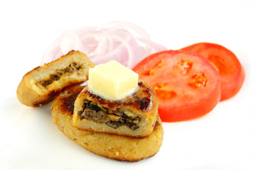 Banana Flower Cutlets, mochar chop