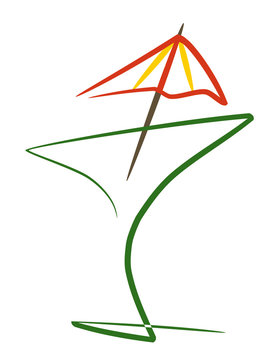 Cocktail con paraguas