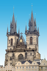 Fototapeta na wymiar Teyn gotycka katedra w Pradze