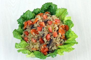 Quinoa Salad Overhead View