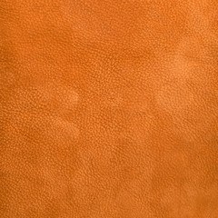 Orange leather texture closeup