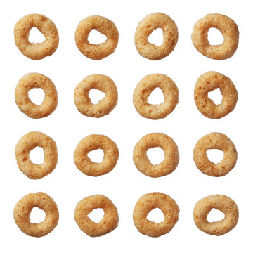 Cheerios cereal isolated on white background