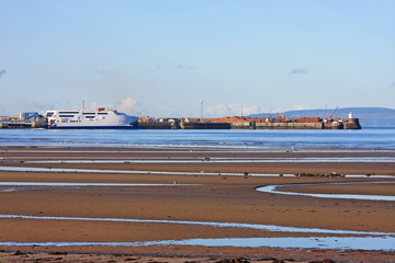 ferry in Troon harbour