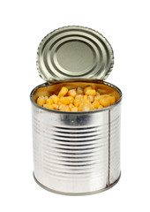 Corn in tin