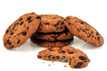 Des cookies aux pétites de chocolat en vrac