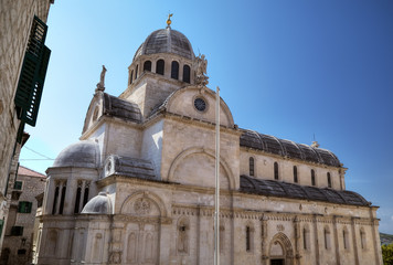 Fototapeta na wymiar St. James's cathedral. Shibenik (Sibenik), Croatia