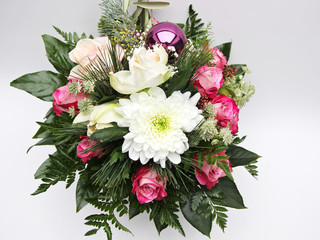 Weihnachtlicher Blumenstrauß