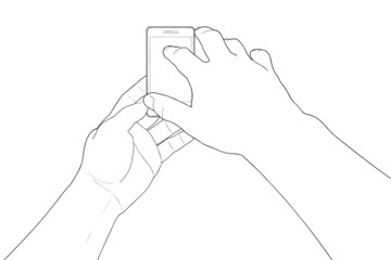 Phone touch gestures. Touch the screen