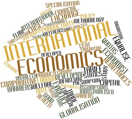 Word cloud for International economics