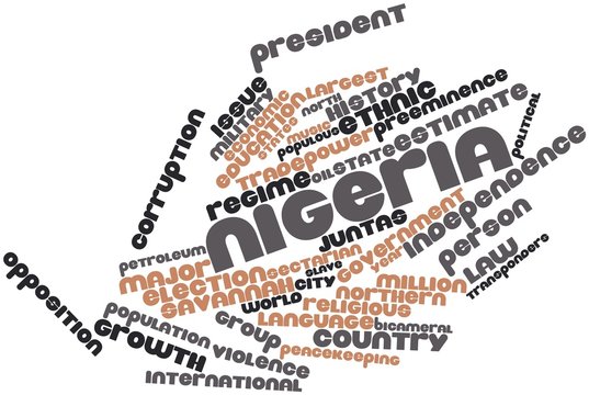 Word cloud for Nigeria