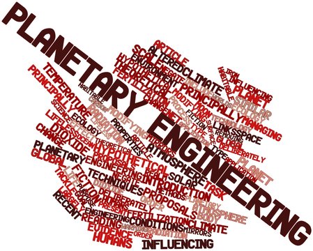 Word cloud for Planetary engineering