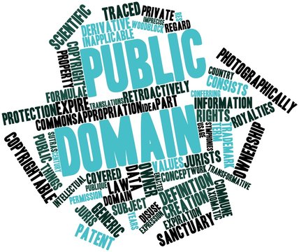 Word cloud for Public domain