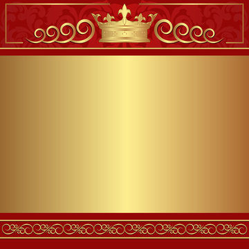 red  and gold background