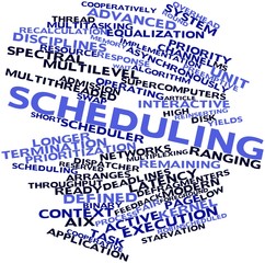 Word cloud for Scheduling