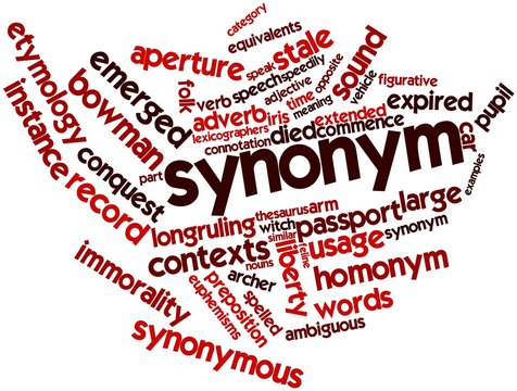 Word cloud for Synonym