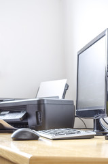 Wooden office desk