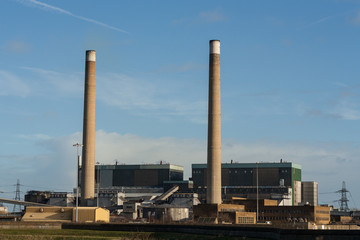 Fototapeta na wymiar Tilbury elektrownia na biomasę