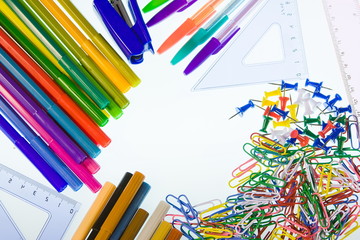 scope from office commodities on a white background