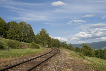 Obraz premium railway in nature