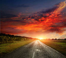 paved country road