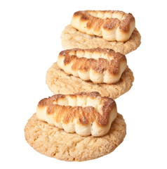 cookies on a white background
