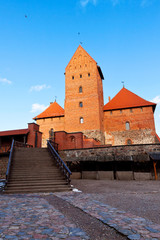 Trakai, Lithuania: main entrance to the ancient castle