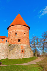 Obraz premium Trakai, Lithuania: old defensive tower