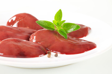 Raw chicken liver