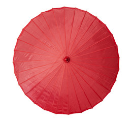 Chinese red oiled-paper umbrella