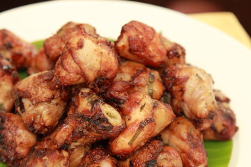 grill chicken on a plate