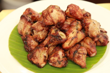grill chicken on a plate