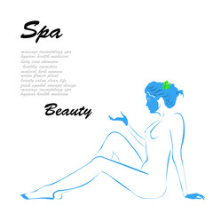 Body care and hair. Spa concept. Female cosmetology
