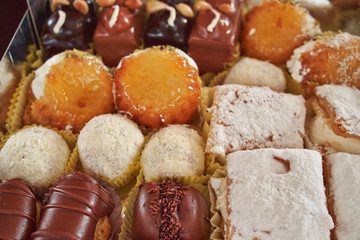 variety of pastries, sweet background