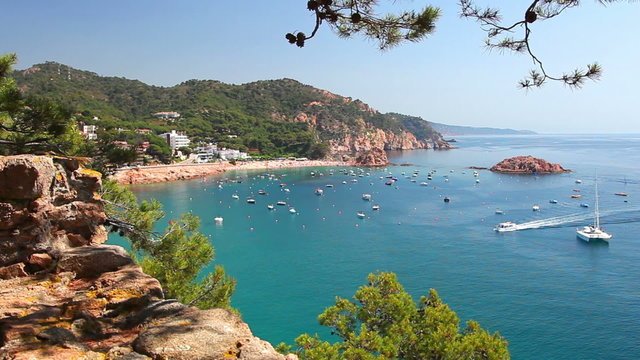 Tossa de Mar, Costa Brava in Catalonia, Spain