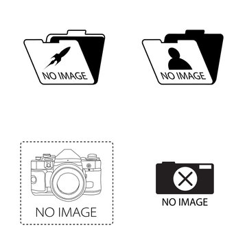"no image" icon set