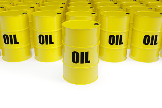 Yellow Oil Barrels