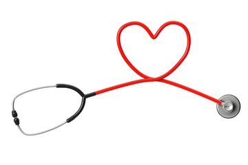 Stethoscope In Shape Of Heart