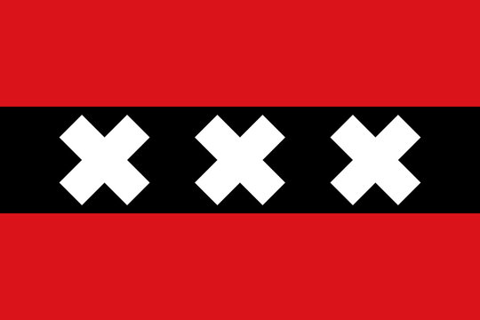 Amsterdam City Flag