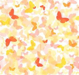 Seamless vector - butterfly background